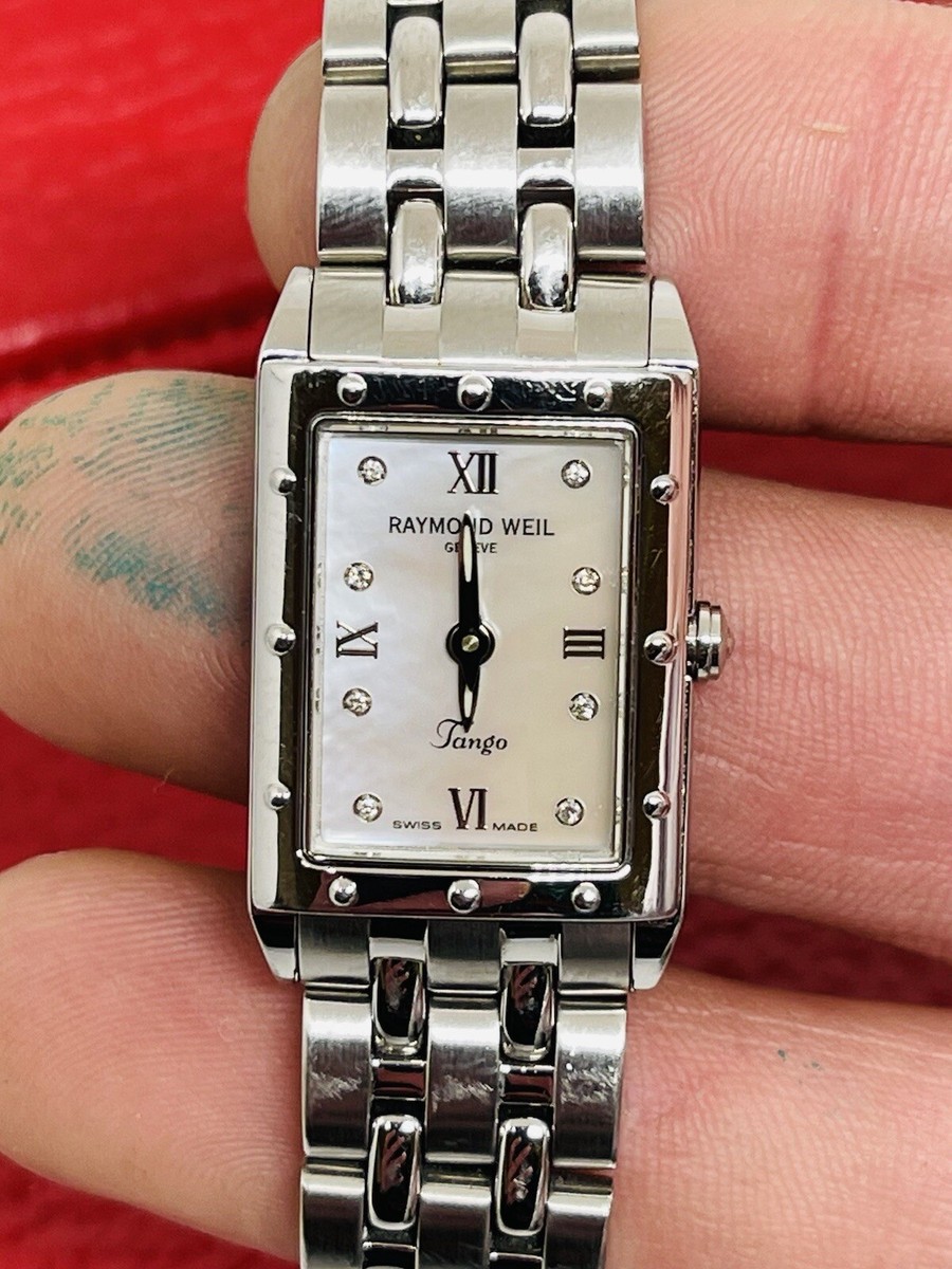 Raymond Weil Tango womens watch baguette with diamonds 0.030 Raymond Weil Tango womens watch baguette with diamonds 0.030
