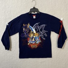VTG YU-GI-OH ENTER THE SHADOW REALM 1996 King Of Games Boys LS T- Shirt Size M