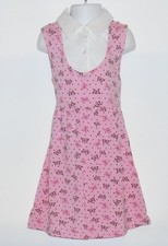 Limited Too Girls Sleeveless Empire Waist Butterfly Dress Pink Ten 10 NWT