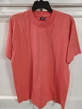 Vintage Fruit Of The Loom Best T-shirt, Single Stitch, Made In USA, Peach, Large