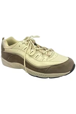 Easy Spirit Women's Romy Round Toe Lace Up Walking Light Natural