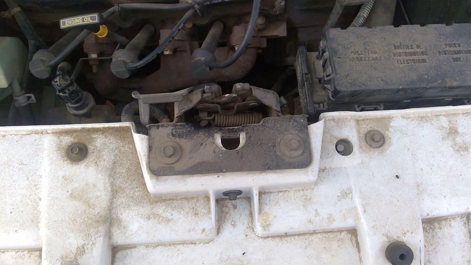 Conjunto de pestillo de capó Ford Taurus 1996 1997 1998 1999 con soporte OEM Foto 3 de 4