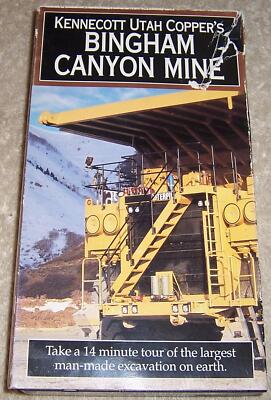 Kennecott Utah Copper's Bingham Canyon Mine VHS Video 