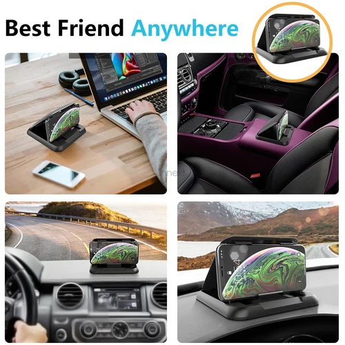 Universal Dashboard Phone Holder Car Dash Cell Phone Mount Holder Silicone Stand - Picture 11 of 16
