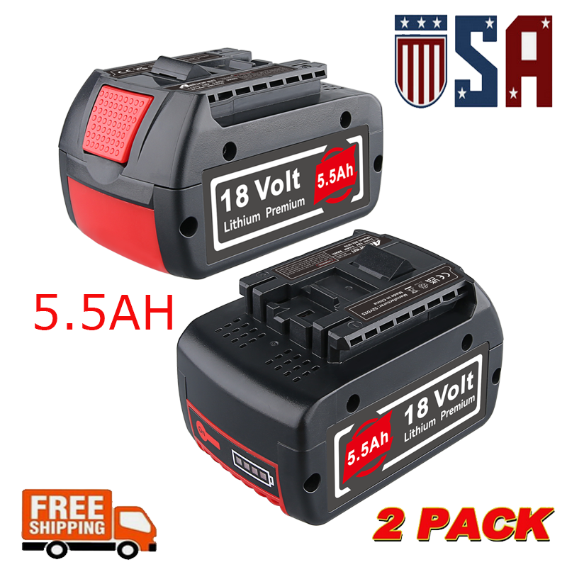 Pack De 2 Batteries 8.0Ah 18V Pour Outils Bosch Professional (GSR, GSB, GST…) - Compatibles BAT618, BAT609, Etc. - Garantie 5 Ans