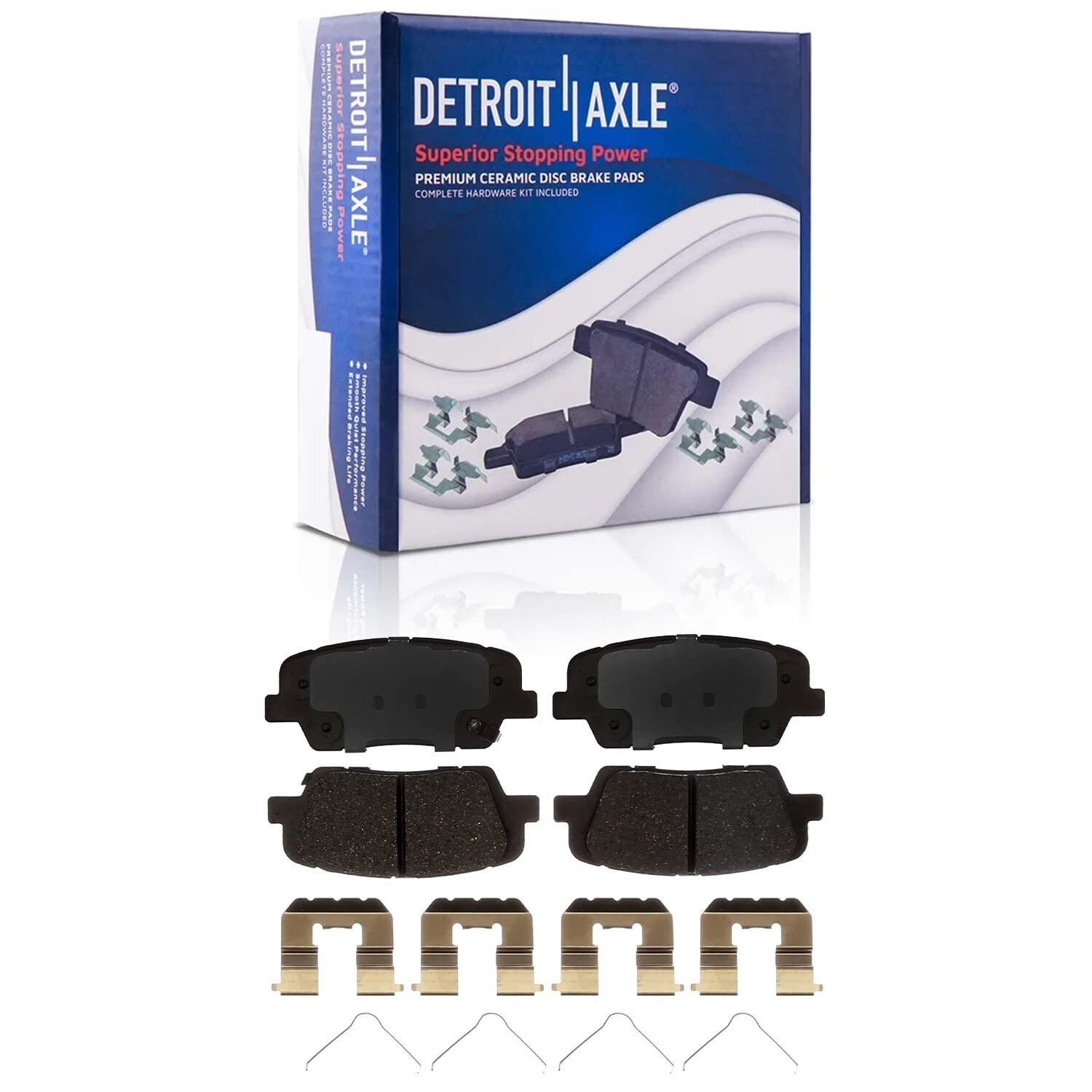 Rear Disc Rotors + Ceramic Brake Pads for Hyundai Santa Fe Sport XL Kia