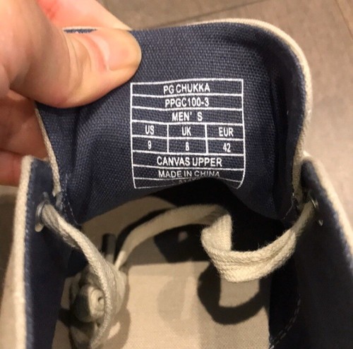 NEW Original Penguin Men’s Chukka PG Canvas Boot Oatmeal Beige 9 - Picture 7 of 7