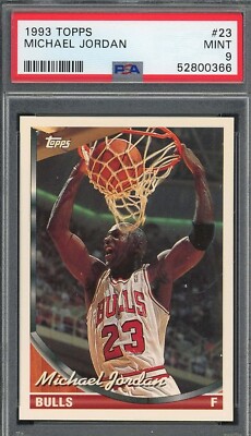 Michael Jordan 1993 Topps Basketball Card #23 Graded PSA 9 | eBay