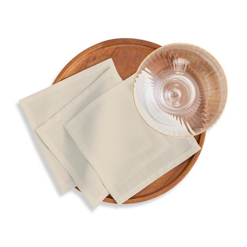 Solino Home Cotton Linen Table Cocktail Napkins Cloth 6 x 6" for Fall - Dru - Picture 20 of 24