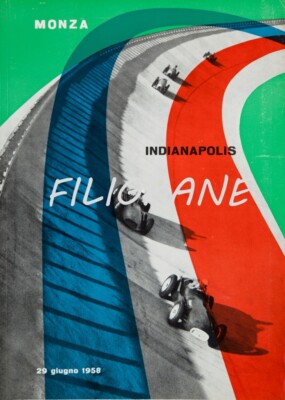 INDIANAPOLIS MONZA 1958 Rjer - POSTER HQ 40x60cm eines VINTAGE POSTERS