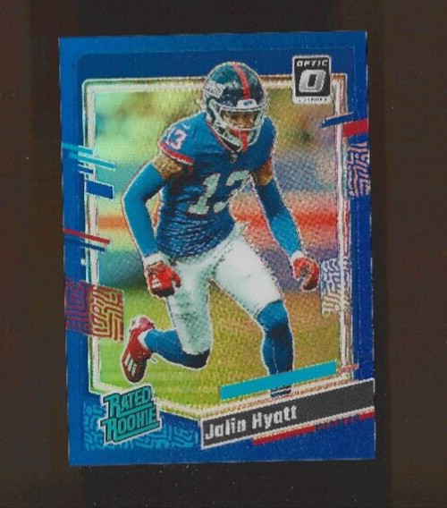 2023 Donruss Optic Blue Prizm /199 Jalin Hyatt #279 RC Volunteers Giants
