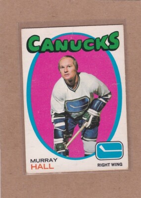 1971-72 O PEE CHEE HOCKEY MURRAY HALL #109 CANUCKS VGEX *A30863