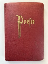 Poesie-Album | Leder, 1930er | nahezu unbenutzt | Edelweiß als Lesezeichen