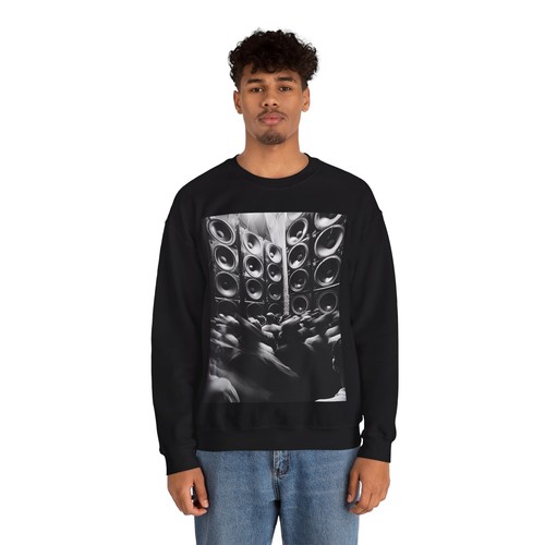 DOPE BLACK SWEATSHIRT MUSIC BASS SPEAKERS FASHION GIFT MEN WOMEN HIP HOP PARTY - Picture 5 of 6