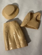 Vintage Marx Johnny West Jane West Doll Skirt Hat Vest Tan