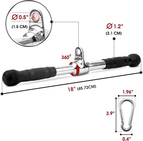 Durable Stainless Steel Cable Attachment - Perfect for Home or Commercial Gyms - Photo 5/9