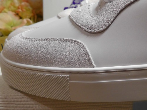 BURBERRY Men's ROBIN WHITE Leather / Suede Low- Top Sneakers Size 13 US***$690 - Picture 13 of 16