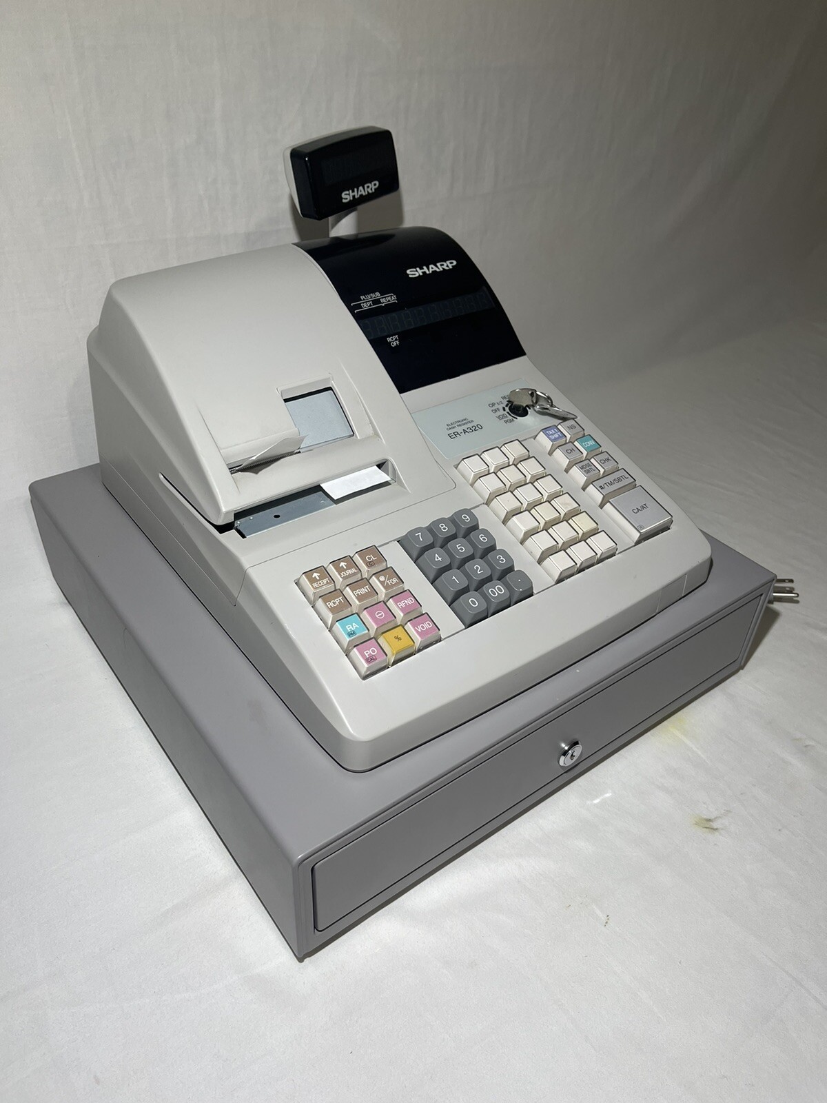 Sharp Electronic Cash Register With 3 Keys Era320 Working for sale
