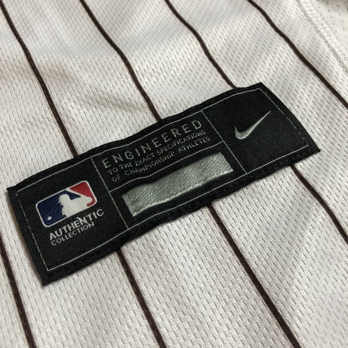Nike Authentic Juan Soto San Diego Padres MLB Jersey White Pinstripe Home 48 - Picture 5 of 6