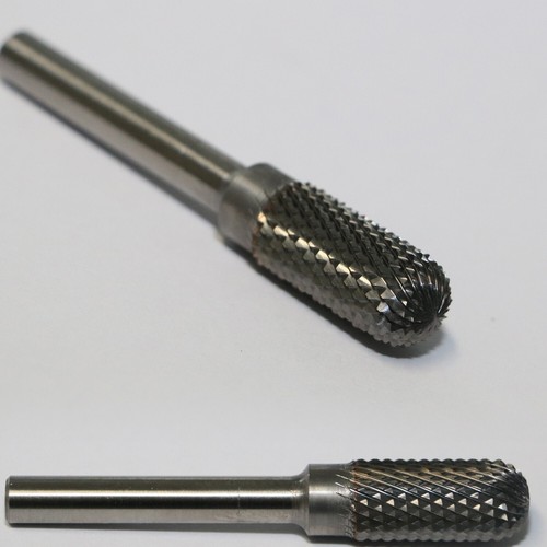 HM Dremel Frässtift Schaft Ø 6 mm Kreuzverzahnung Entgrater Fräser NEU *348K* - Picture 2 of 2