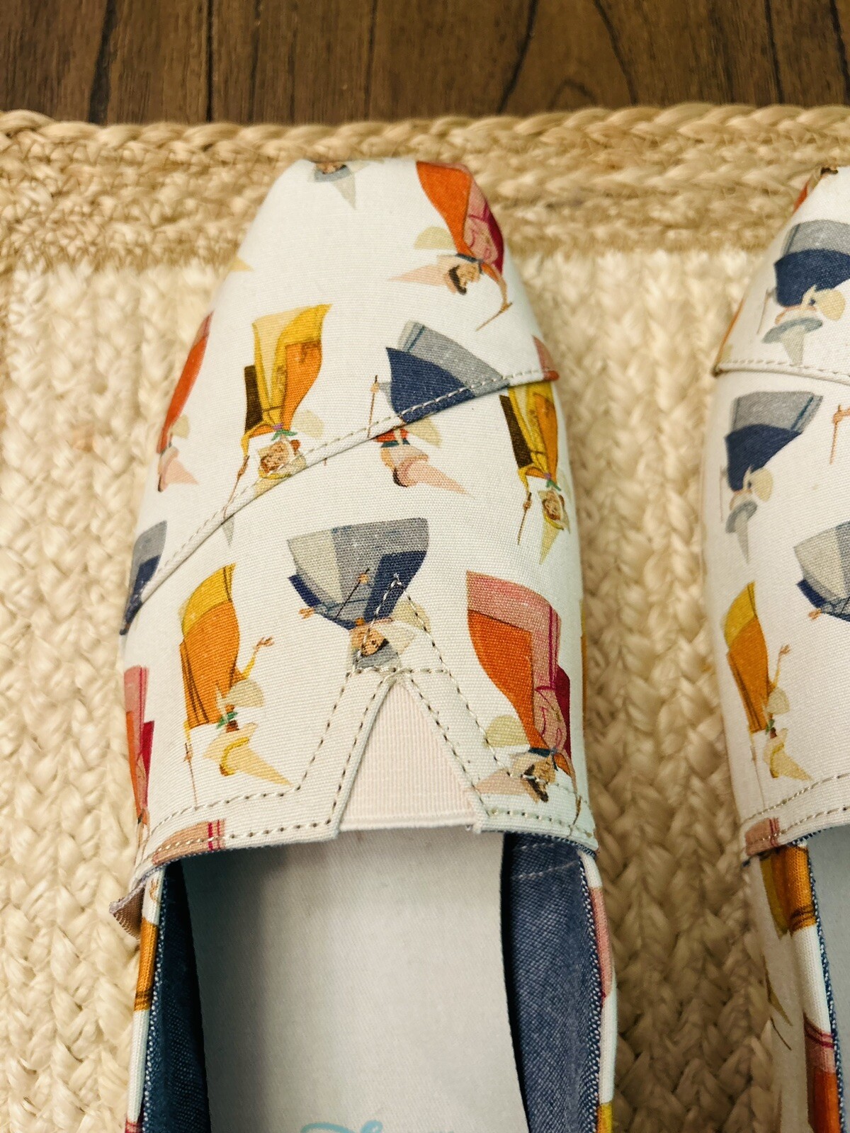 TOMS Disney Fairy Godmother Canvas Natural Slip On Al… Gem