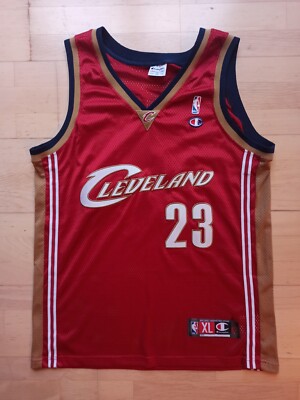 LeBron James Cleveland Cavaliers Champion EUC AUTHENTIC Jersey NBA Trikot rot XL