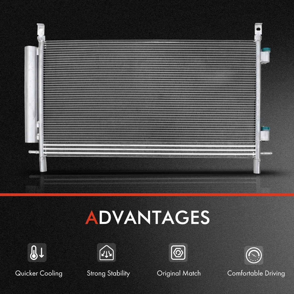 Kit de montaje de condensador de CA y ventilador de refrigeración doble para Chevrolet Camaro 2010-2011 3,6 L Foto 4 de 4