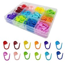 180Pcs Colorful Knitting Crochet Locking Stitch Markers Weave Stitch Needle Clip