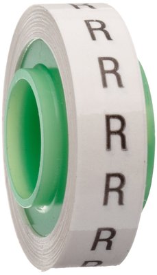 10 Pack - 3M Scotch Code Wire Marker Tape 96'' Refill Roll SDR-R, Printed w/ ''R''