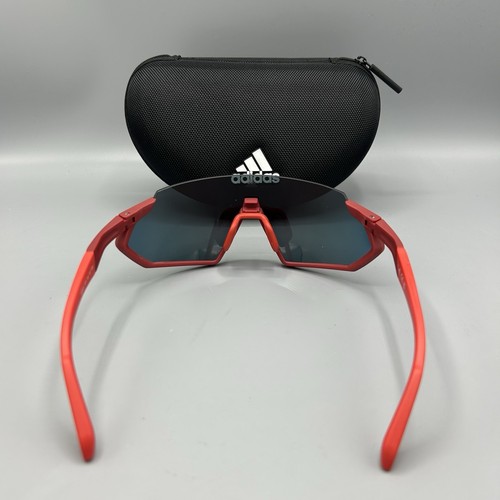 Adidas Sport SP0041 67U 134 135 3R0 Matte Red Injected Sunglasses New RRP £160 - Picture 4 of 8