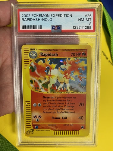 2004 Pokemon E Series EXPEDITION Rapidash 26/165 Holo PSA8