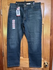 WRANGLER Jeans Size 40 X 30 Men's Five Star Premium Athletic Fit Blue Denim