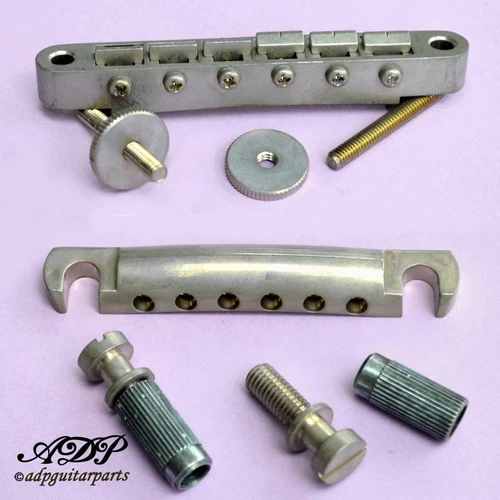 Tailpiece bridge Gotoh RELIC GE101 Stoptail+GE104B Tunomatic Bridge Nickel Aged