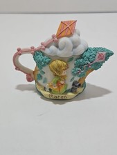 1999 Precious Moments Monthly Mini Tea Pot March Enesco Avon Exclusive