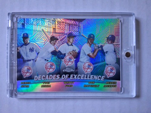 Berra, Ford, Jeter [Mattingly, Jackson Refractor] #TC1 2001 Topps Chrome Combos card