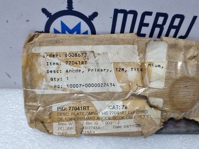 DE NORA 77041RT Omnipure Anode Primär 12M Titan Platte