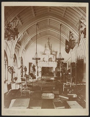 Belcourt, residence of O.H.P. Belmont Esq., Newport, R.I., 1891, Gothic room