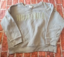 Cotton On Kids Girls Sweatshirt Size 7 Guc Wild Child