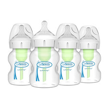 Dr. Brown  S Natural Flow  Anti-Colic Options   Wide-Neck Baby Bottles 5 Oz/150 M