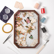 Cloisonne Filigree Enamel Paint by Numbers Kit, All in One with Tools, DIY Craft