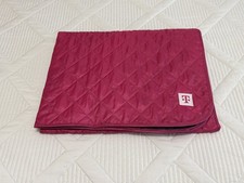Limited Edition T-Mobile Pink Outdoor Blanket with Quilted Pattern and T Logo