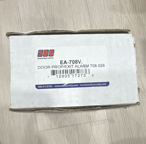 SDC Security Door Controls EA-708V Door Prop/Exit Alarm Silver Satin Commercial