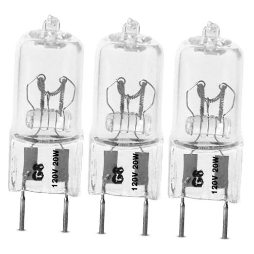 20-Watt Xenon Halogen Light Bulb, Dimmable, 3000K Bright 3 Count (Pack of 1)