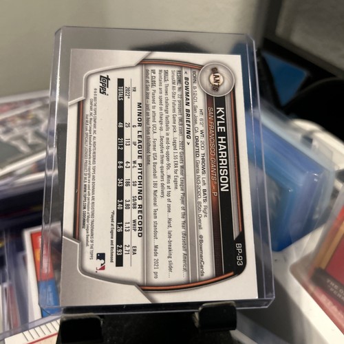2023 Bowman Erstausgabe Roman Anthony und Kyle Harrison Karten - Bild 4 von 4