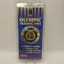 Vintage 1996 Atlanta XXVI Olympic Lapel Pin Tack Dare To Dream World Globe