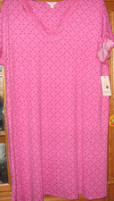 SECRET TREASURES WOMANS NIGHTGOWN SIZE L 12-14 PINK LACE TRIMMED