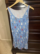 Little Sleepies Women’s Sleeveless Nightgown Robots Medium 