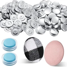 100 Sets Cover Buttons Kit with Size 60 / 1.5 Inch, as the pictures shown 