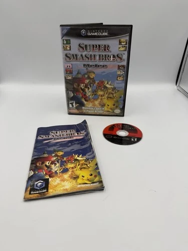 Super Smash Bros Melee Nintendo GameCube - TESTED Complete CIB w Manual