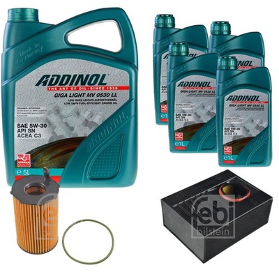 FEBI Inspektionspaket 9L ADDINOL GIGA LIGHT MV 0530 LL für Porsche Macan 95B